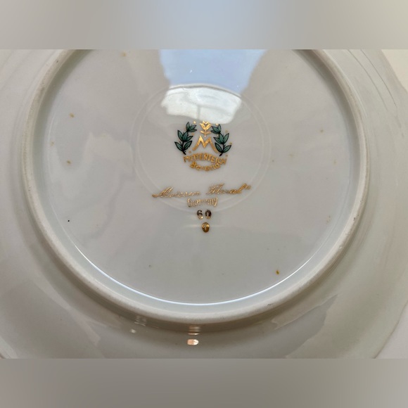 4 Mitterteich Bavaria 'Meissen Floral' desert plates - Picture 7 of 7